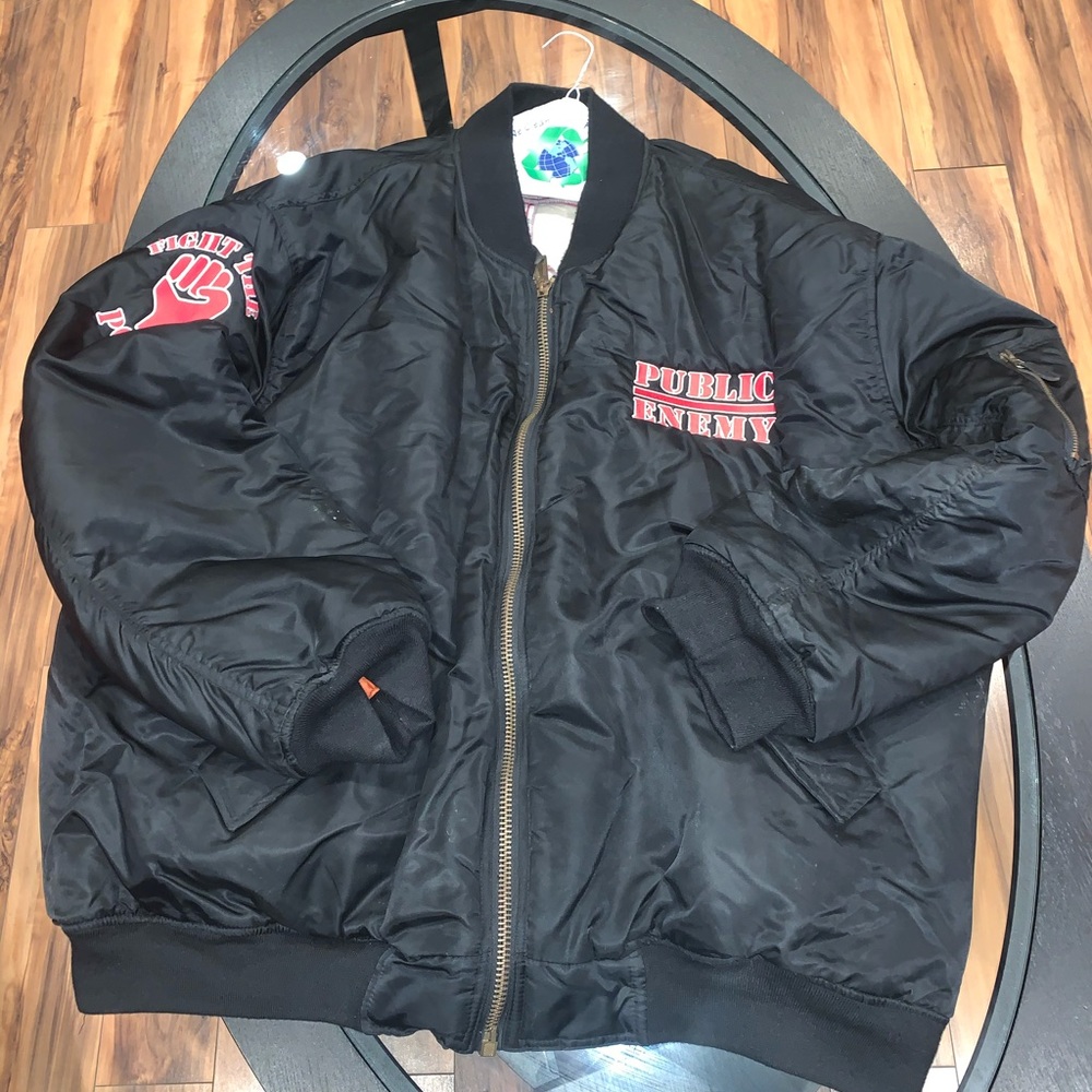 Vintage Public Enemy Crew Bomber Jacket